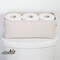 mDesign Cotton Fabric Bathroom Storage Organizer Bin, Tall, 4 Pack